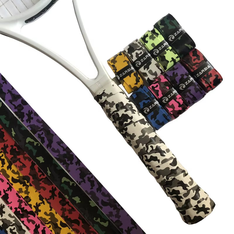 50Pcs Sticky Printing Tennis Overgrips Durable Badminton Racket Grips Sweatbands Squash Absorbed Wraps Tapes