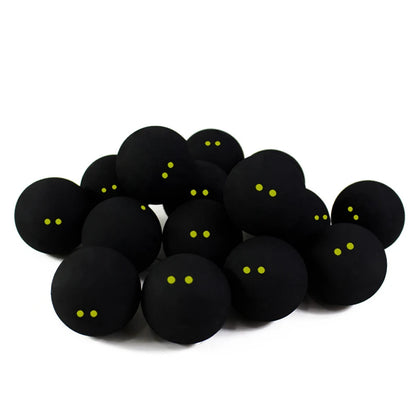 2 Pcs/ 4Pcs Rubber Squash Ball Double Yellow Point Squash Balls Training Speed Sports Rubber Bola Squash Ball Dot Squash Bola