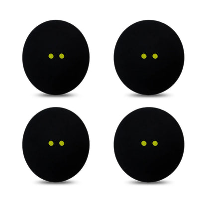 2 Pcs/ 4Pcs Rubber Squash Ball Double Yellow Point Squash Balls Training Speed Sports Rubber Bola Squash Ball Dot Squash Bola